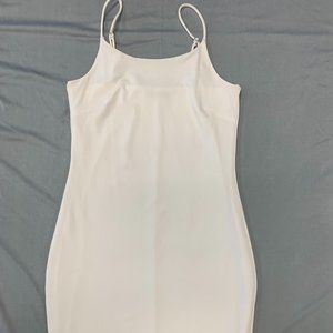 white fashion nova mini dress size medium